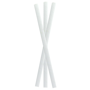 Compostable White Cocktail Paper Straws - 5.7 in.