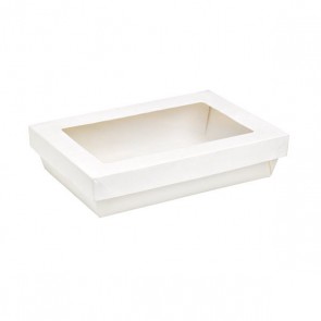 Rectangular Kraft Box with Window - 8.8 x 6.1 x 2 in.
