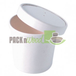 VENTED LID FOR 8 oz. Mini White Soup Cup - Case of 500