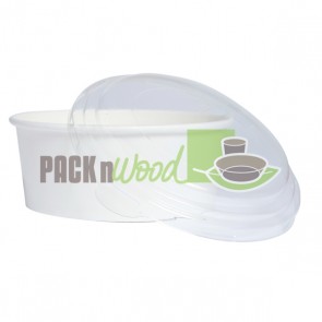 16oz White Paper Recyclable Bucket - Buckaty Collection