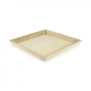 Heavy Duty Wooden Tray - 13.75 in. Square