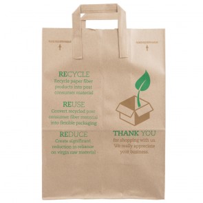 Duro 100% Recycled #70 Handle Bag, 300 per Case