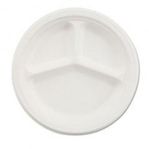 9 1/4" 3-Compartment  Plates