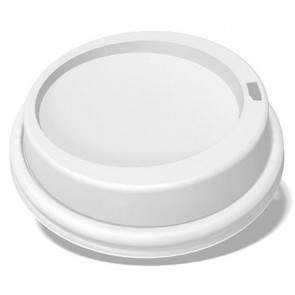 Ecotainer Multi Size White PLA Compostable Lids for Hot Cups / Coffee Cups