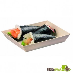 Samurai - Rectangular Wooden Dish - 6 x 3.3 x 1.10 in.