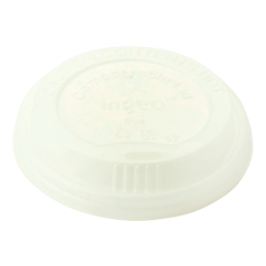 White PLA LID for 10 - 20 oz WC Kraft Hot Cups