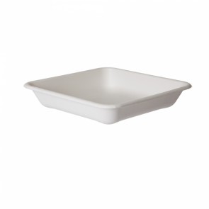 WorldView Sugarcane Take-Out Container - 8" Square