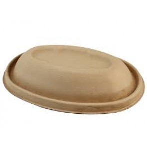 32 oz. Plant Fiber Burrito Bowl with Clear Compostable Lid