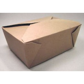 BioPlus EARTH Recycled Food Take Out Container #4, 7 3/4" x 5 1/2" x 3 1/2"