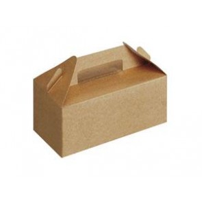 Small Kraft Take Out Box with Handle