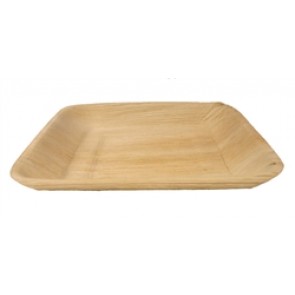 10" Compostable Square Rimmed Palm Plate