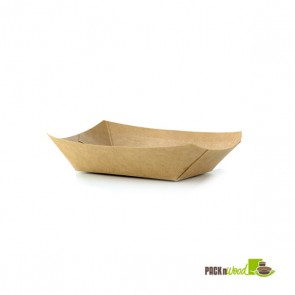 6" Kraft Paper Boat Tray