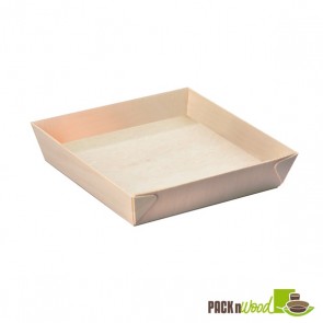 Square Samurai - Wooden Tray - 6.6 x 1.41 in.