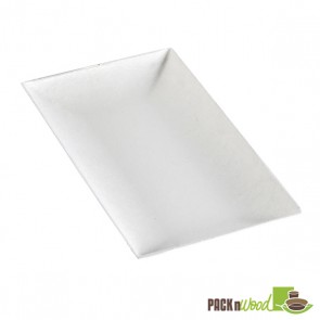Bio 'n' Chic - Rectangular Sugarcane Plate - 3.54 x 7.08 in. 