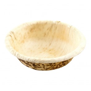 7" Round Disposable Bamboo Bowl