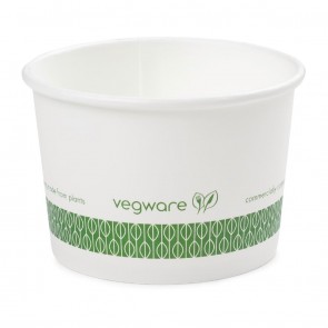 Biodegradable 8 oz White Soup or Ice Cream Cup