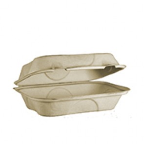 36oz Plant Fiber Biodegradable Clamshell Box