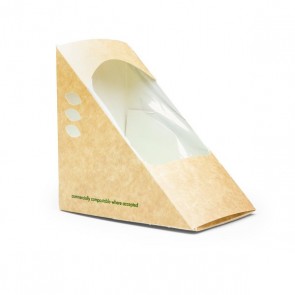 Triple 3.2" Kraft Sandwich Wedge