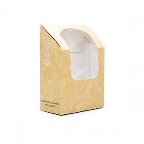 Compostable Kraft Tortilla / Wrap Box 