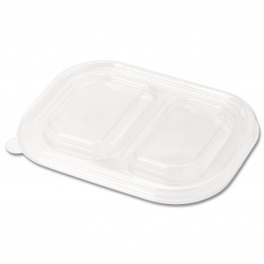 LID for 2-Compartment Wheatstraw Tray