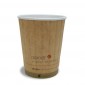 12 oz. Planet Kraft Hot Cup - Double Wall (West Coast Warehouse)