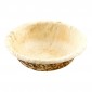7" Round Disposable Bamboo Bowl
