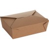 BioPlus EARTH Recycled Take Out Container #3,  7 3/4" x 5 1/2" x 2 1/2"