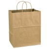 100% Recycled Paper Shopping Bags, 10" x 7" x 12"