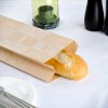 4 1/2" x 2 1/2" x 28" Natural Kraft Printed Baguette Bag