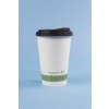 Compostable 12 oz. White Hot Cup
