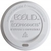 8 oz. EcoProducts Compostable White Hot Cup Dome Lids