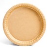 9" Kraft Natural Coated Recycled Corrugated Paper Plates