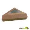 Kraft Slice Box with Window - 6.7 x 5.1 in.