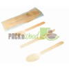 6" Disposable Wooden Cutlery Meal Kit