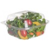6" Square Clear PLA Take Out Containers 