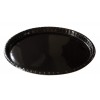 16" Black Elegance High Gloss Coated Corrugated Paper Catering / Deli / Party Tray