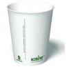 8 oz. Ecotainer Carte Blanc Biodegradable Hot Cup / Coffee Cup, Compostable, White