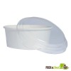 Recyclable Lid for BUCKATY To Go Paper Bucket Containers - Slightly Domed