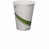 8 oz. EcoProducts Biodegradable Hot Cup with Green Stripe