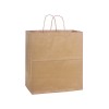 100% Recycled Paper Shopping Bags, 14.5" x 9.5" x 16.25"