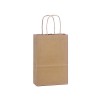100% Recycled Paper Shopping Bags, 5.5" x 3.25" x 8"