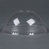 9 / 12 / 20 oz. Greenware Clear Dome Cup Lid w/ Hole Compostable