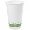 Compostable 16 oz. White Hot Cup