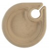 7" Compostable Wheat Straw Plate with Drink Holder