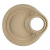 9" Compostable Wheat Straw Plate with Drink Holder