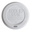EcoLid Recycled Content White Hot Cup Lid 