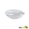 Recyclable Clear Lid for Bio 'n' Chic - Oval Sugarcane Bowl - 8.6 x 5.5 in. - 24oz 