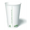 16 oz. Ecotainer Carte Blanc Biodegradable Hot Cup / Coffee Cup, Compostable, White