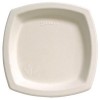 6 3/4" Square Solo Bare Biodegradable Plates Sugarcane, (6PSC-2050 ), Compostable, Case of 1000
