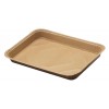 18" x 13" Natural Kraft Half Sized Corrugated Sheet Pan
